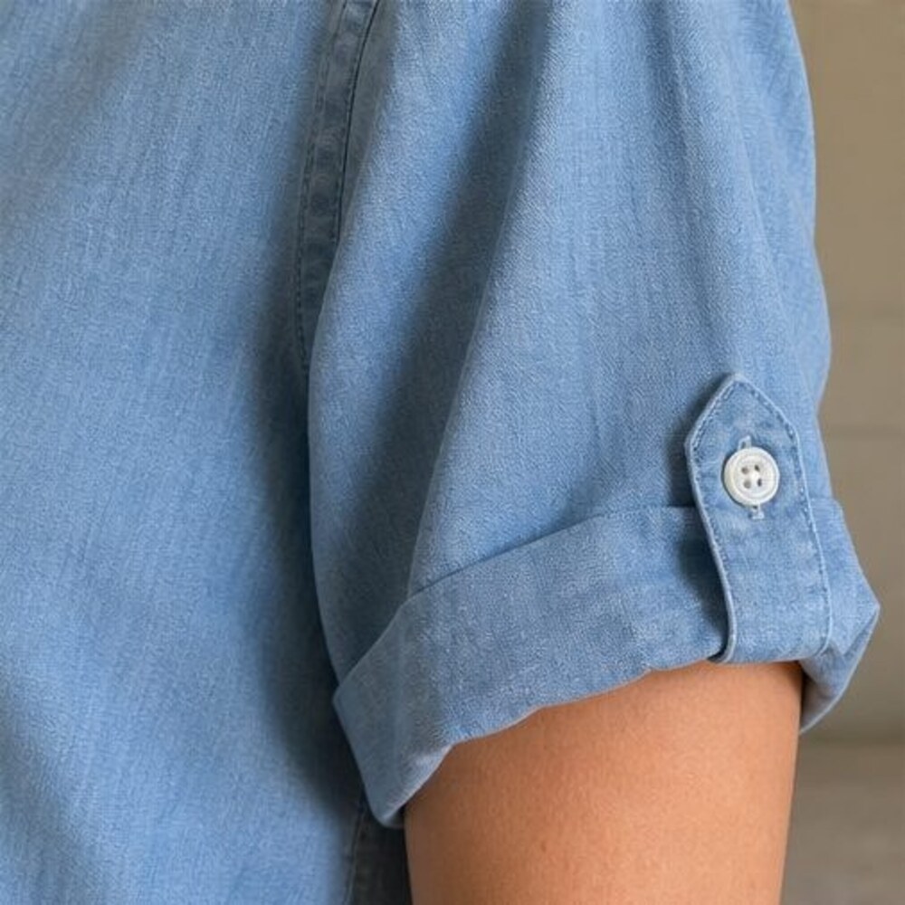 Sand Button Blouse - Picture 5 of 6